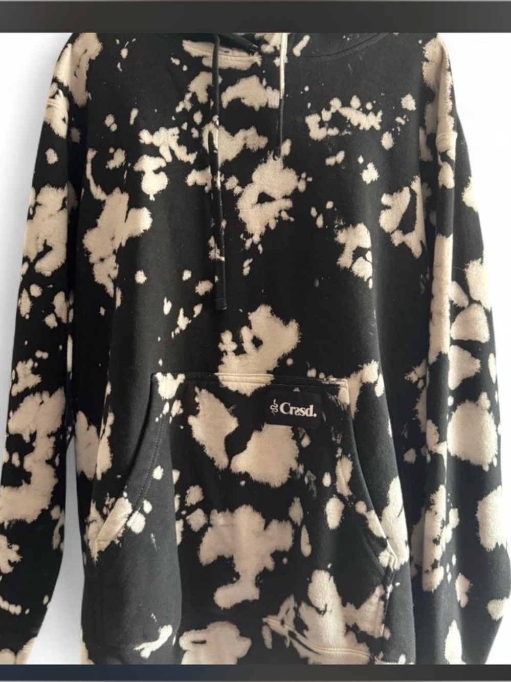 Black & white Tie-Dye Hoodie Sweater and pant set